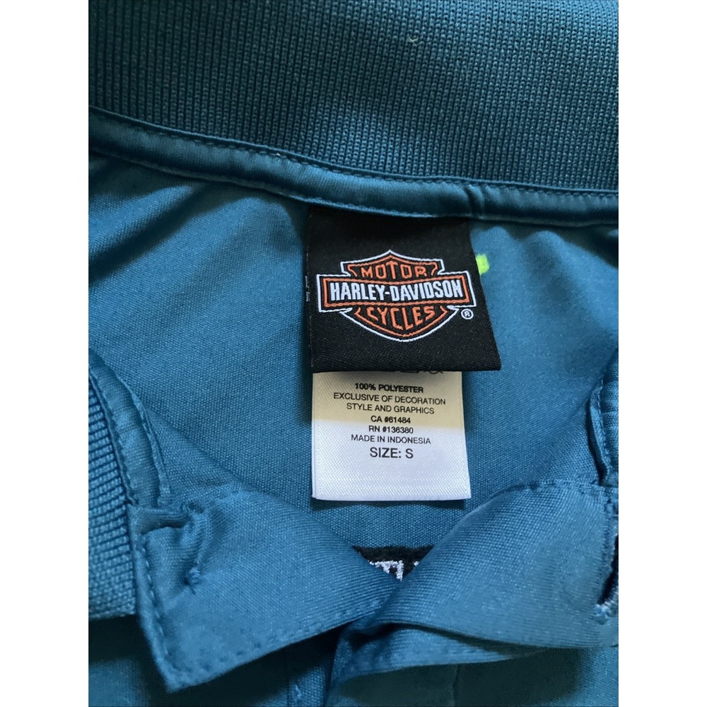 Harley Davidson Route 66 Tulsa Rally Gray Polo Men's Small Motorcycle Bike Shirt - Picture 3 of 9